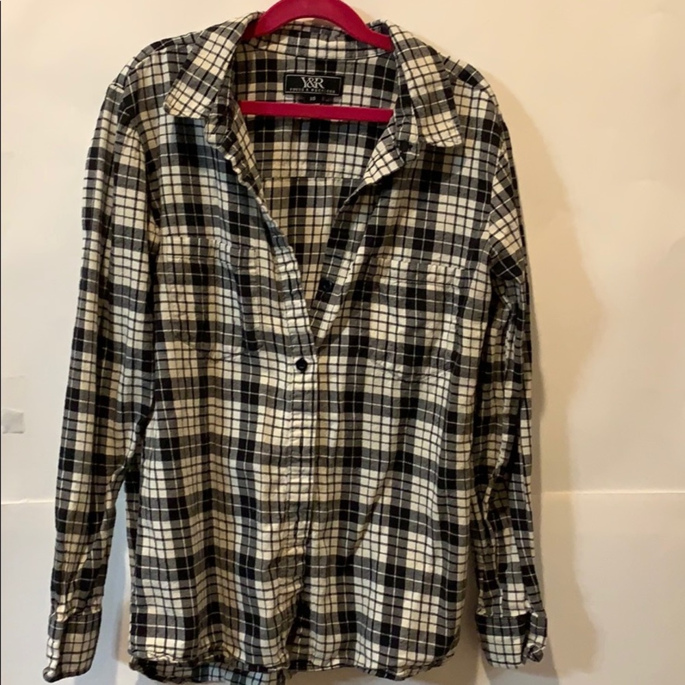 Black and white flannel